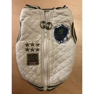 Military Army Look 🐶 Dog Sweater Jacket size Small 11.5”x8”